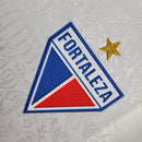 Camisa Fortaleza II 24/25 - Torcedor Leão Masculina - Branca com detalhes em azul e vermelho